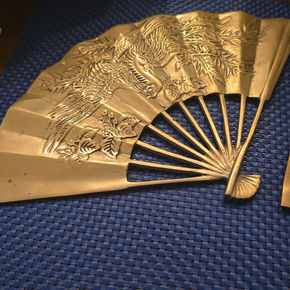 Japanese Style Solid Brass Fan